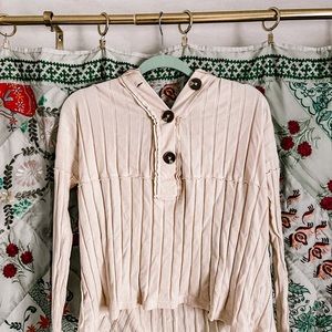 NWOT Free people button sweater